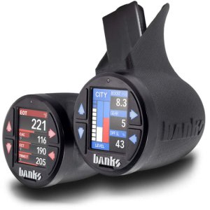 Ford F-250 Gauge Pod Kit - Banks Power - iDash Stealth Pod - Black - `23-`24